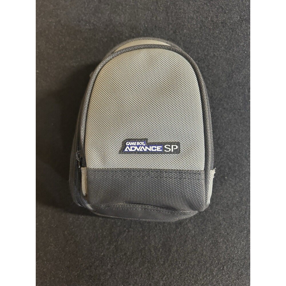 Nintendo Game Boy Advance SP Gray/Black Nylon Mini Backpack Carrying Case B17